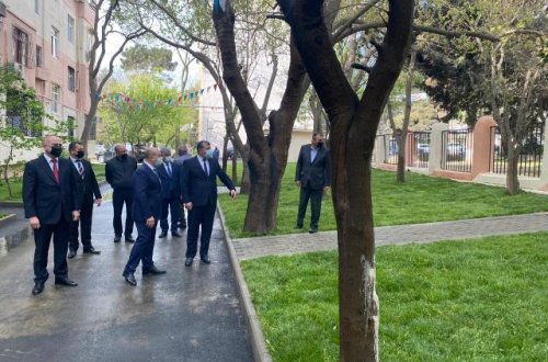 Nəsimi rayonunda daha bir abad həyət sakinlərin istifadəsinə verilib