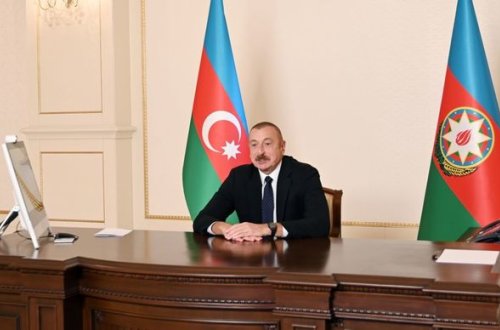 İlham Əliyev Dünya İqtisadi Forumunun prezidenti görüşdü - FOTO