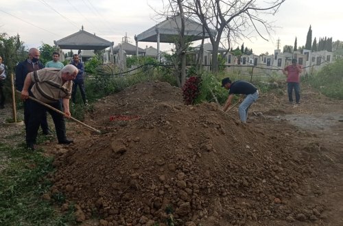 Aslan Hüseynov Gəncədə dəfn olundu - FOTO