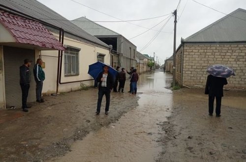 Gəncədə 10-a yaxın evi su basdı - FOTO/ VİDEO