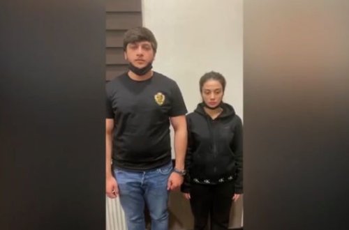 Bakıdakı marketdə məhsulları yararsız hala salan qız və oğlan saxlanıldı - VİDEO