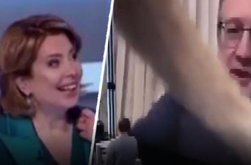 Ukraynada canlı yayıma qoşulan nazir müavininin ekranında “dəvətsiz qonaq” - VİDEO