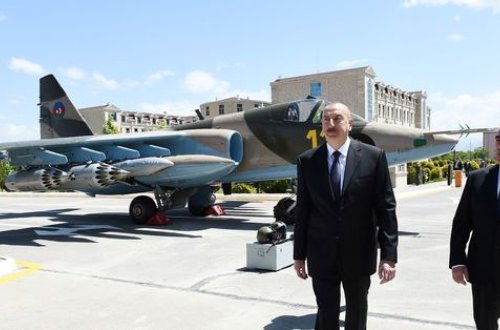 İlham Əliyev Naxçıvanda hərbi aerodromun açılışında iştirak edib