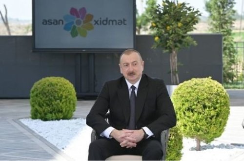 Ильхам Алиев ознакомился с ходом строительства центра ASAN xidmət в Нахчыване