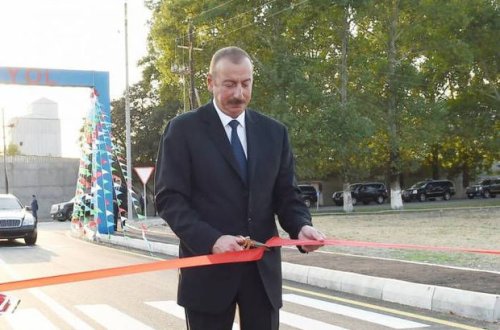 Prezident Culfa-Ordubad magistral avtomobil yolunun açılışında iştirak edib