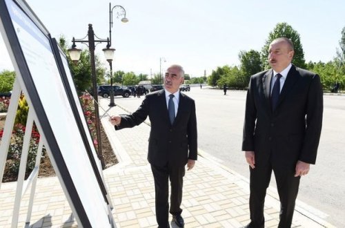 Ильхам Алиев принял участие в запуске проекта водоснабжения Ордубада