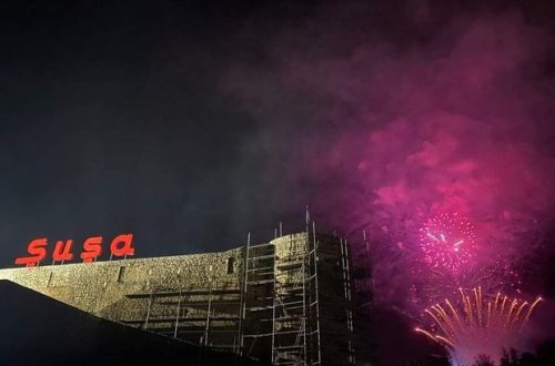 Xankəndidə görünən Şuşadakı atəşfəşanlıq – VİDEO