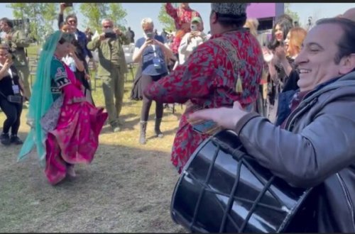 Əli və Samirənin Cıdır düzündə şıdırğı rəqsi - Video