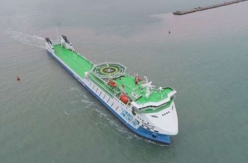 Azərbaycan gəmisi Türkmənistanda milli adət-ənənələrə uyğun qarşılanıb - FOTO