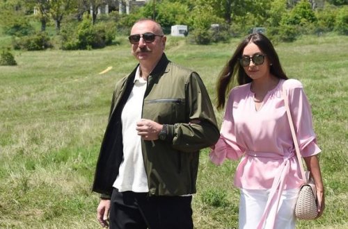 İlham Əliyev və Mehriban Əliyeva Qəbələ rayonuna səfər edib