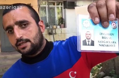 Saxta vəsiqə ilə abonentlərdən pul alan dələduz saxlanıldı - Video