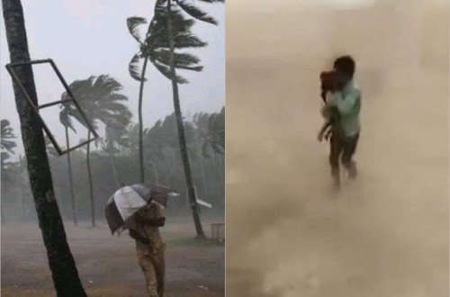 Koronavirusun tüğyan etdiyi Hindistan daha bir fəlakətlə də üzləşdi: Ölənlər var - VİDEO