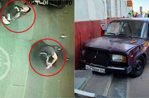 Moskvada sürücülük vəsiqəsi olmayan 17 yaşlı gənc qəza törətdi: Altı yaralı - VİDEO