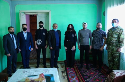 Şəki və Qubada Vətən müharibəsi qaziləri ziyarət olunub