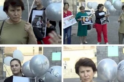 Rusiyanın Ermənistandakı səfirliyi qarşısında etiraz aksiyası keçirildi