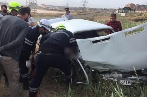 На Абшероне произошло ДТП, пострадали четыре человека - ФОТО