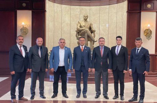 Ramil Həsən Hikmet Erenin başçılıq etdiyi nümayəndə heyəti ilə görüşdü - FOTOLAR