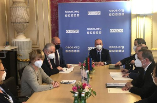 Ceyhun Bayramov ATƏT-in Baş katibi ilə görüşdü - FOTO