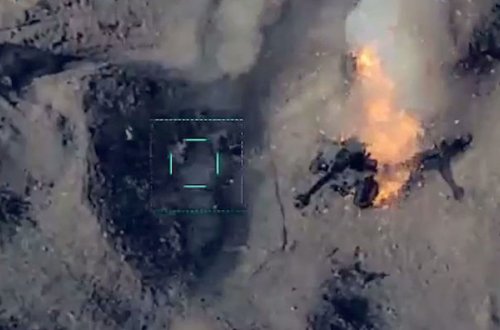 Vətən müharibəsində düşmənin artilleriya qurğularının məhv edilməsinin görüntüləri - VİDEO