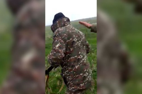 Azərbaycan əsgərləri erməni hərbçiləri sərhəddən qovdu - VİDEO