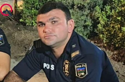 Bakıda polis ad günündə qəzaya düşərək öldü - FOTO