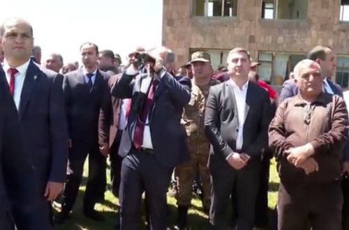 Paşinyan Azərbaycanla sərhədə gəldi - VİDEO