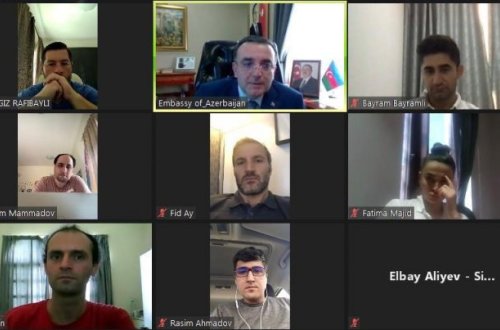 Respublika Günü münasibəti ilə Qətərdəki soydaşlarımızla virtual görüş keçirilib