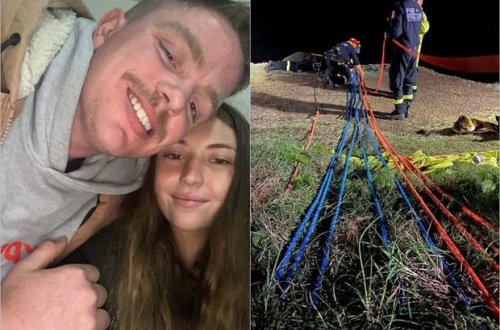 Dalğanın okeana sürüklədiyi cütlük 13 saat mağarada qaldı - FOTO