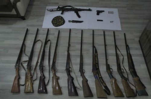 Şəmkir polisindən geniş əməliyyat: Ondan çox silah aşkarlandı - FOTO