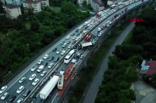 Türkiyədə baş verən zəncirvarı qəzada onlarla şəxs xəsarət alıb - FOTO/VİDEO