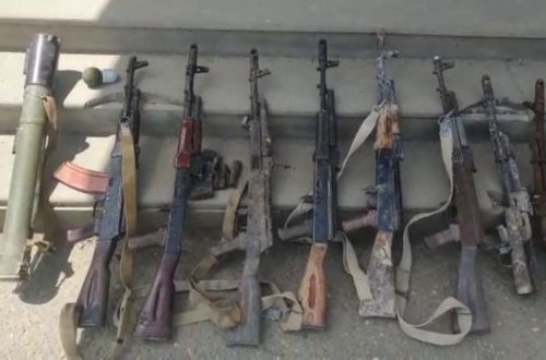 В Ходжавенде обнаружено брошенное армянами оружие - ФОТО