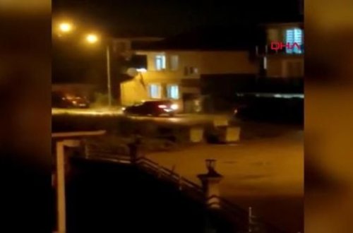 Həyat yoldaşının heyfini qaynının maşınından çıxdı - VİDEO