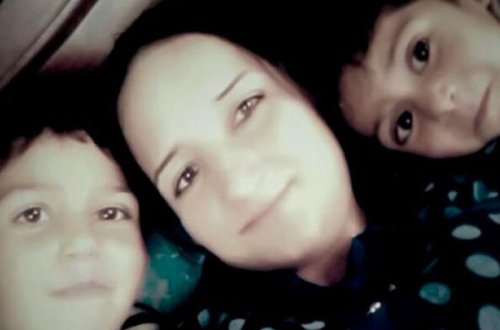 Yanaraq ölən ana və övladlarının görüntüləri - FOTO