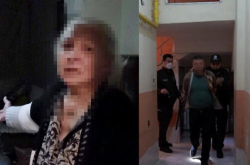 DƏHŞƏT: Oğlan anasını DÖYDÜ - FOTO