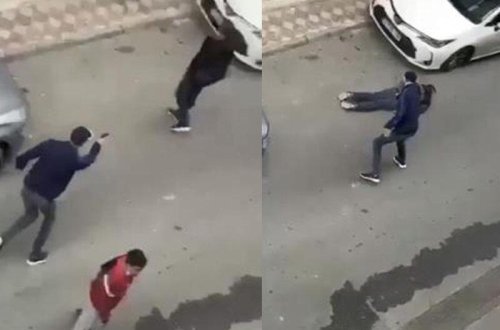 Şəhərin mərkəzində güllələndi - Anbaan VİDEO