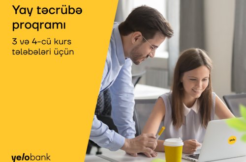 Yelo Bankdan tələbələr üçün “Summer Challenge 2021” təcrübə proqramı