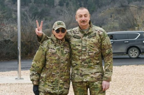 İlham Əliyev və Mehriban Əliyeva Aşağı Köndələnçay su anbarında olublar