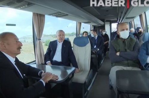 Əminə Ərdoğanla İlham Əliyevin səmimi dialoqu – VİDEO