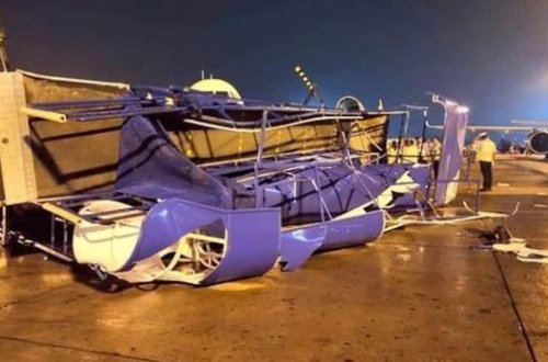 Hindistanda güclü külək təyyarələrin toqquşmasına səbəb oldu