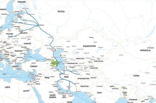 Azərbaycandan keçən və Süveyş kanalına rəqib olan Şimal-Cənub dəhlizi işə düşdü - FOTO
