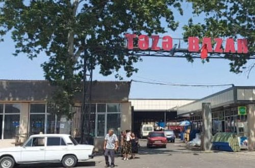 Göyçay bazarında qəza: Xəsarət alanlar var - FOTO