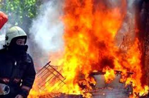 İmişlidə bazar yanır