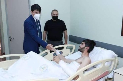 Azərbaycan diasporunun nümayəndə heyəti Türkiyədə müalicə alan qazilərimizə baş çəkib