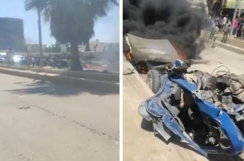 Afrində partlayış: Ölən və yaralılar var - FOTO