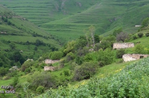 İşğaldan azad edilən Laçının daha bir kəndindən görüntülər - VİDEO
