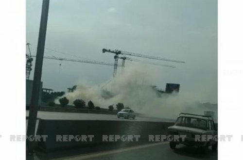 SON DƏQİQƏ! Bakıda güclü yanğın başladı - ƏRAZİDƏN VİDEO