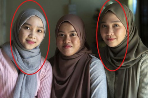 Supermarketdə təsadüfən rastlaşan qızlar əkiz bacı olduqlarını öyrəndilər - FOTO