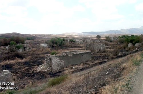 Кадры из села Мусабейли Физулинского района - ВИДЕО