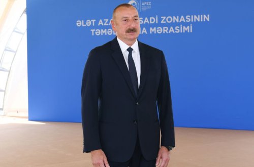 İlham Əliyev Ələt Azad İqtisadi Zonasının təməlini qoydu - FOTO + CANLI YAYIM