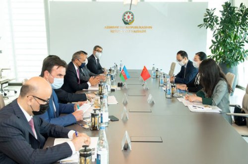 Mikayıl Cabbarov Çin səfiri ilə Zəngəzur dəhlizini müzakirə etdi - FOTO